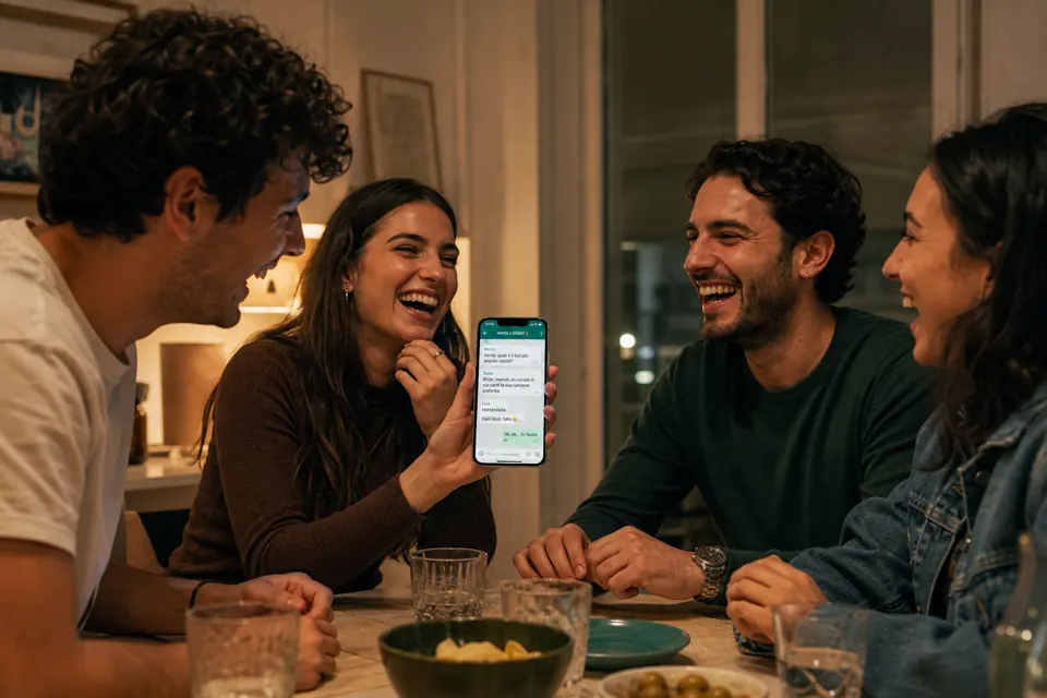 Amici italiani scelgono una domanda