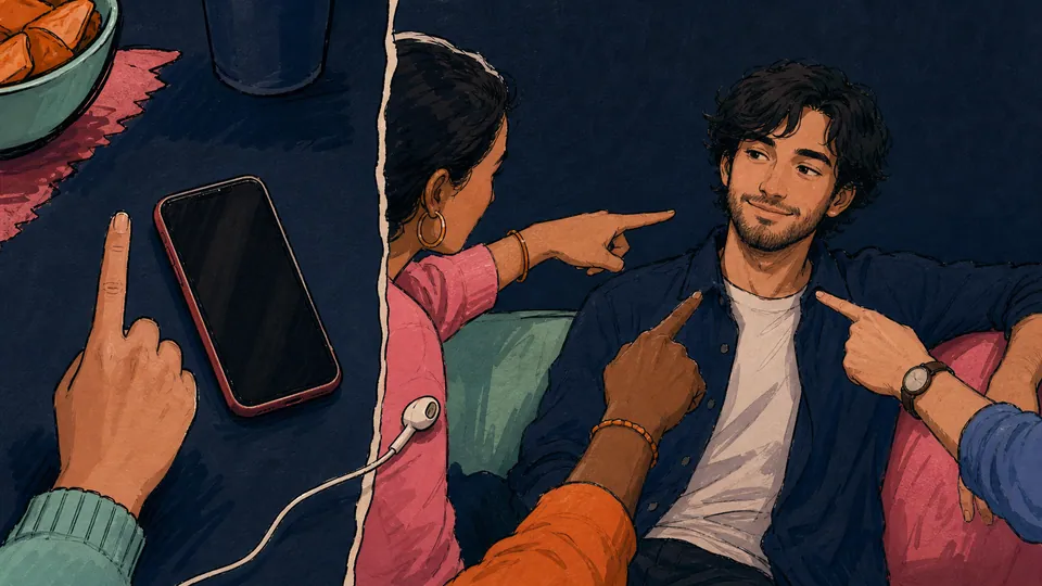 Friends choose another one-phone party game after Never Have I Ever