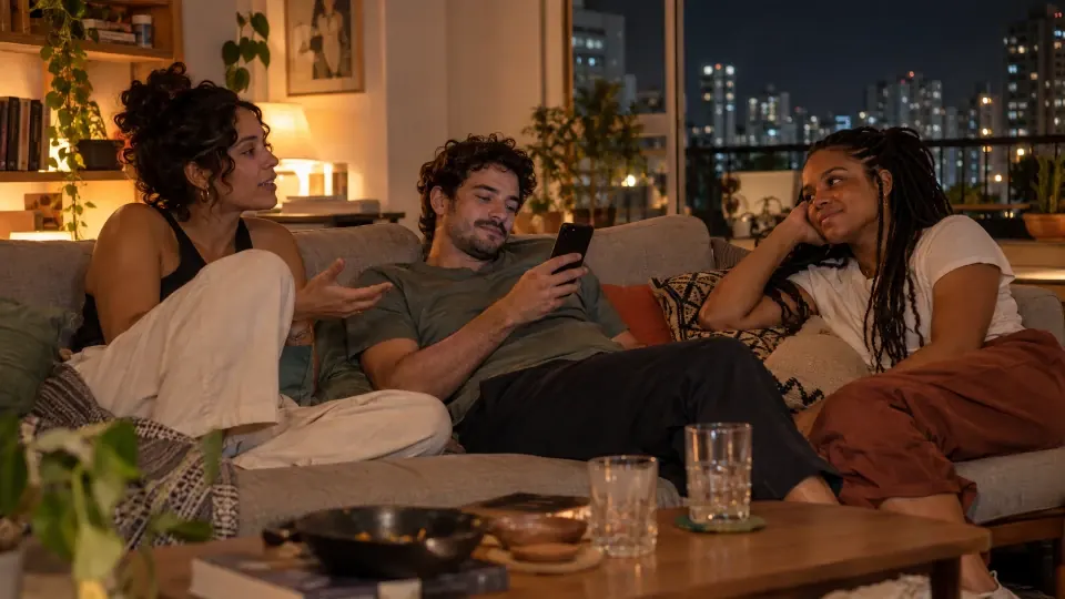 Fim de noite: o grupo pede mais uma pergunta