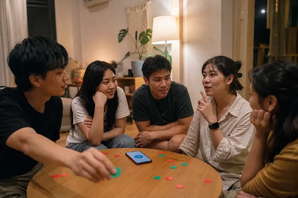 เพื่อนไทยถามคำถามระหว่างเกม