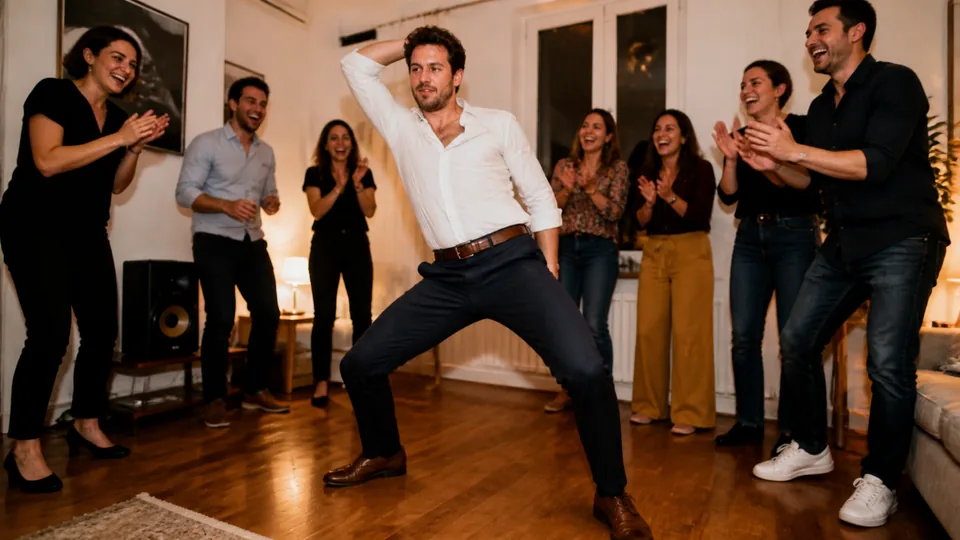 Défi de danse sensuelle entre amis