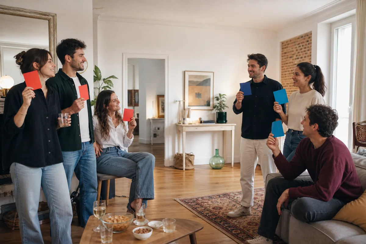 Amis répartis en deux camps