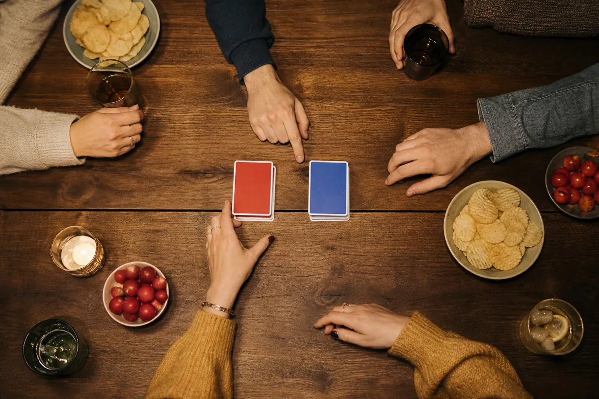 Deux piles de cartes pour choisir