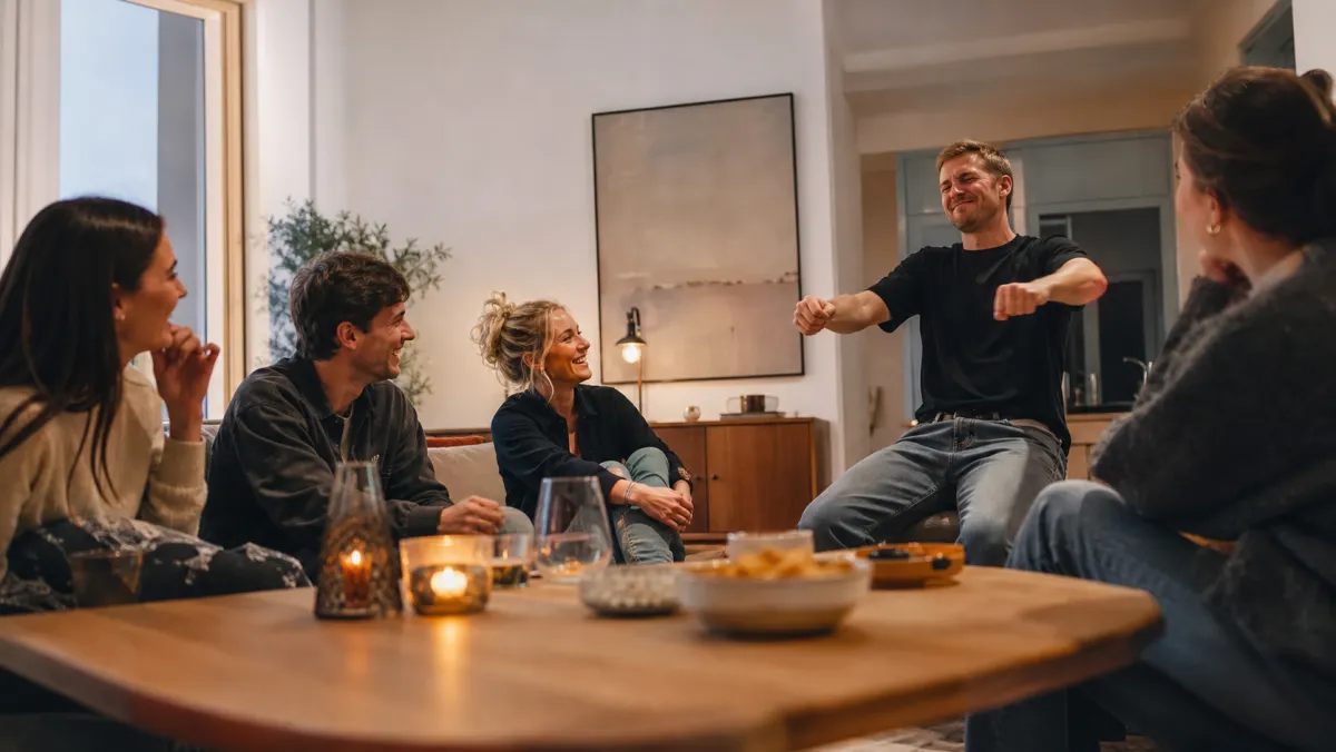 Charader med vänner