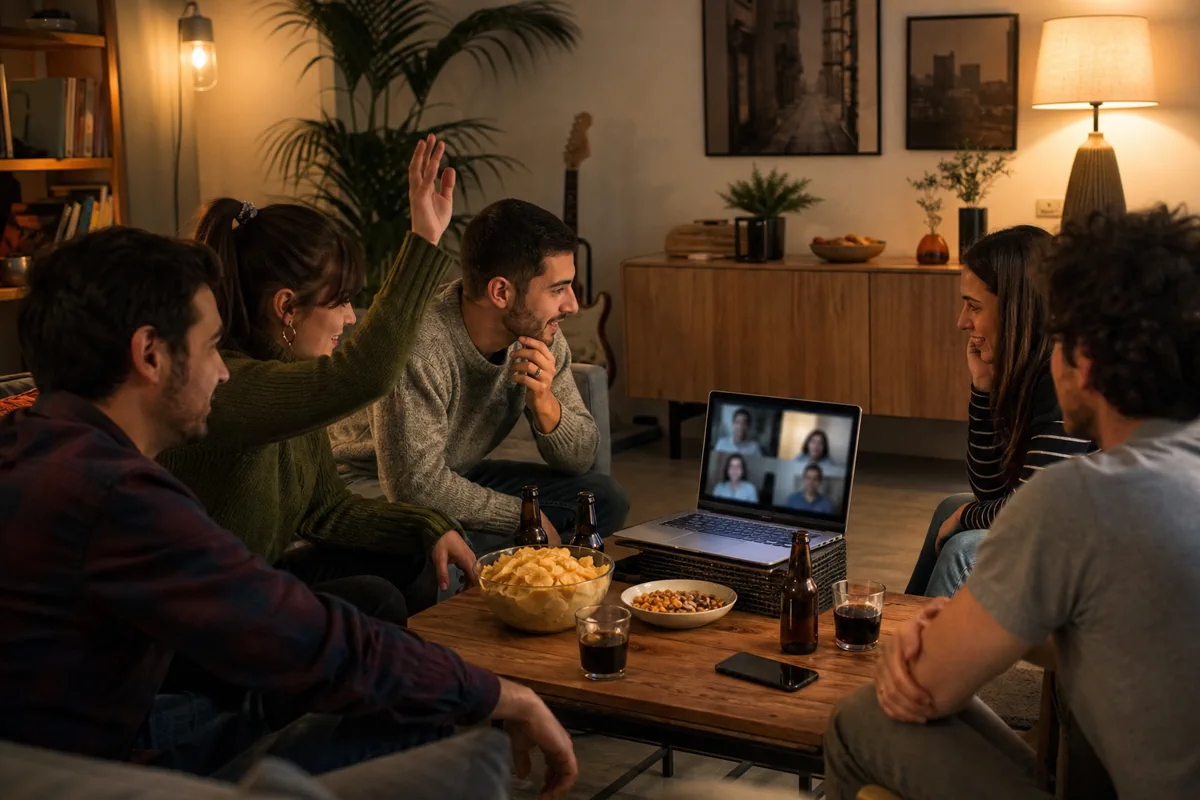 Amici giocano all'impostore anche in videochiamata