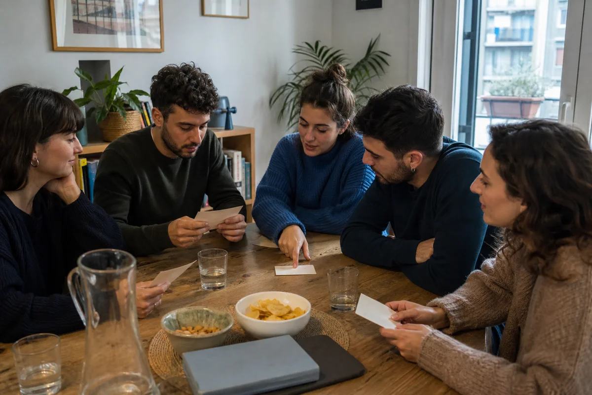 Amici confrontano gli indizi prima del voto