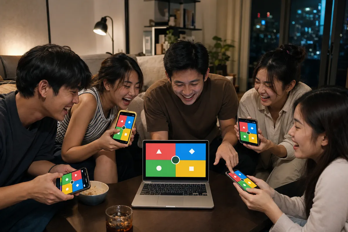 เพื่อนชาวไทยเล่นเกมปาร์ตี้ผ่านเบราว์เซอร์