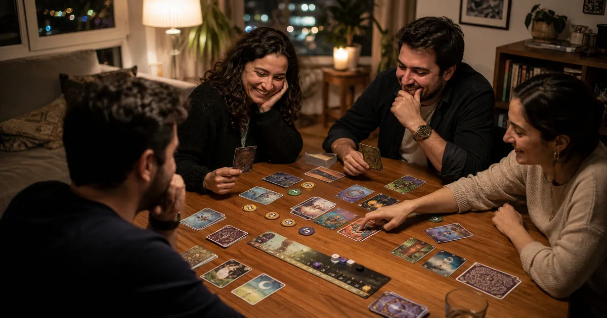 Dixit kartları ve oyun masası
