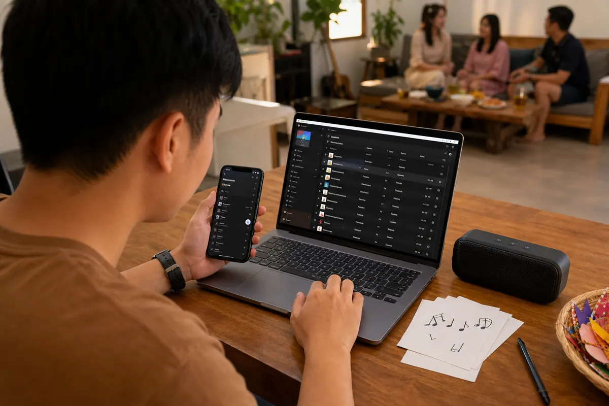 Playlist nhạc được chuẩn bị cho buổi game