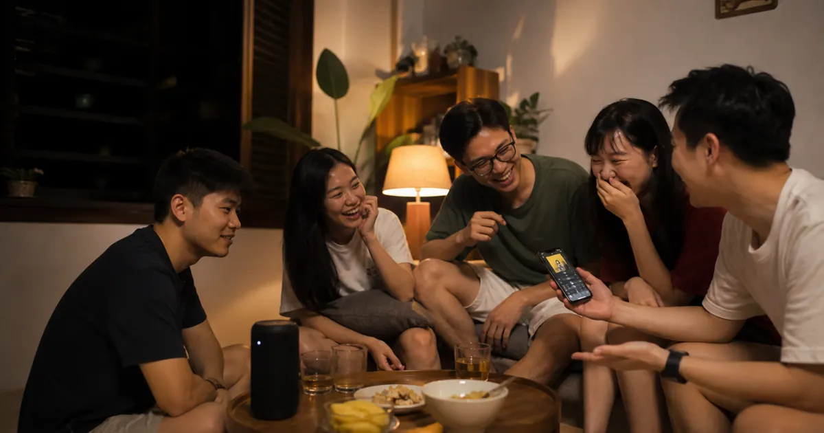 Nhóm bạn Việt Nam chơi đoán tên bài hát