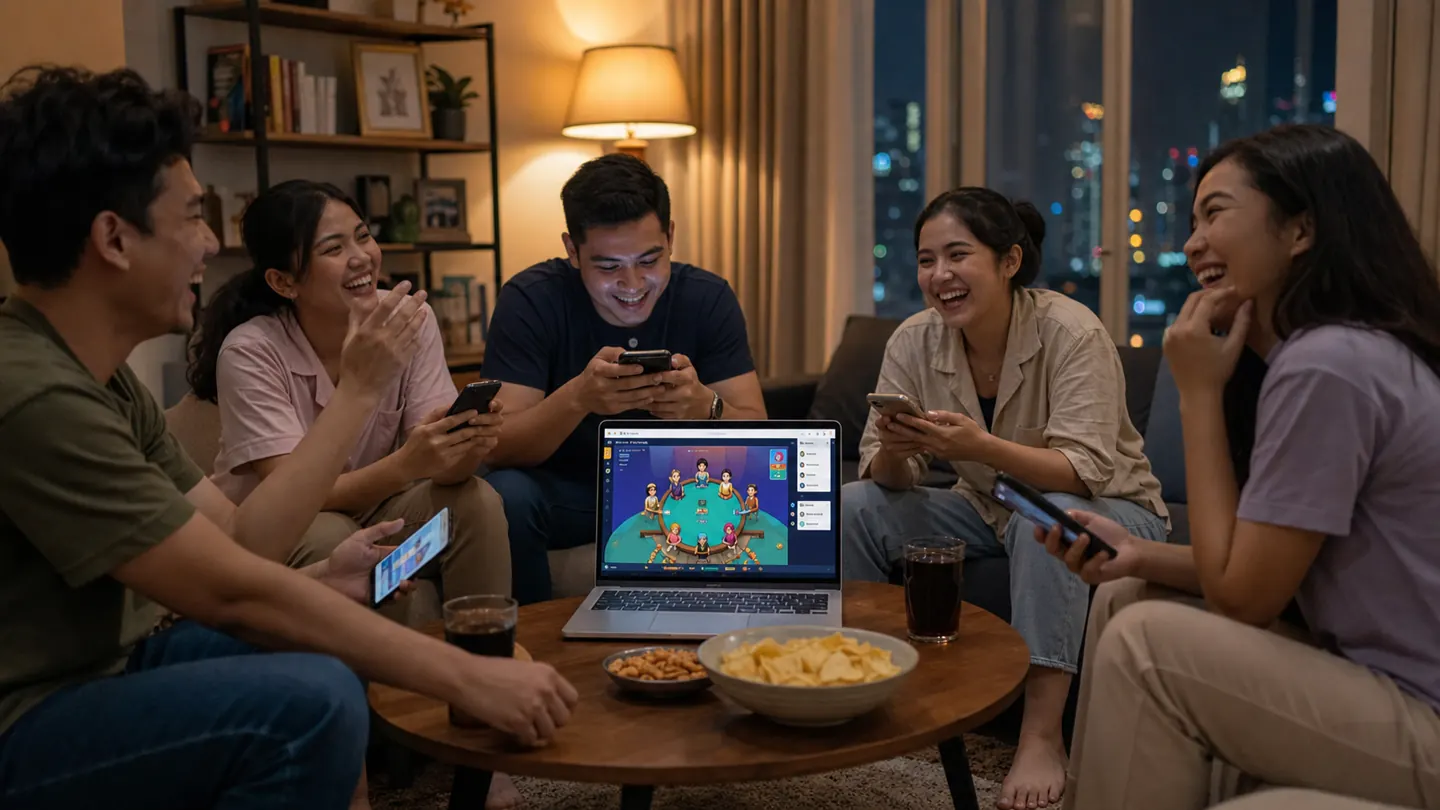 Teman Indonesia menghitung jari saat bermain