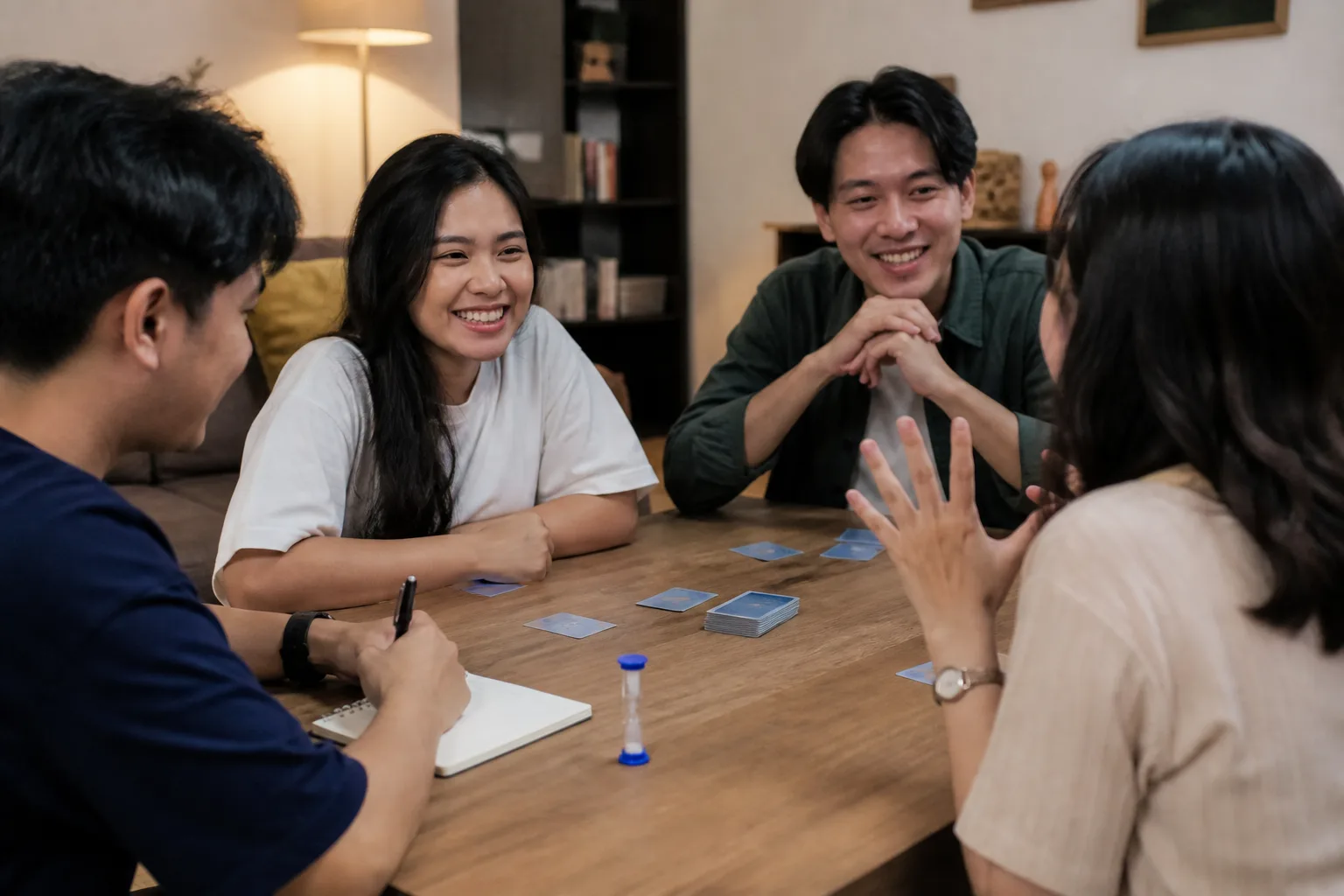 Dua tim mencatat skor permainan kata
