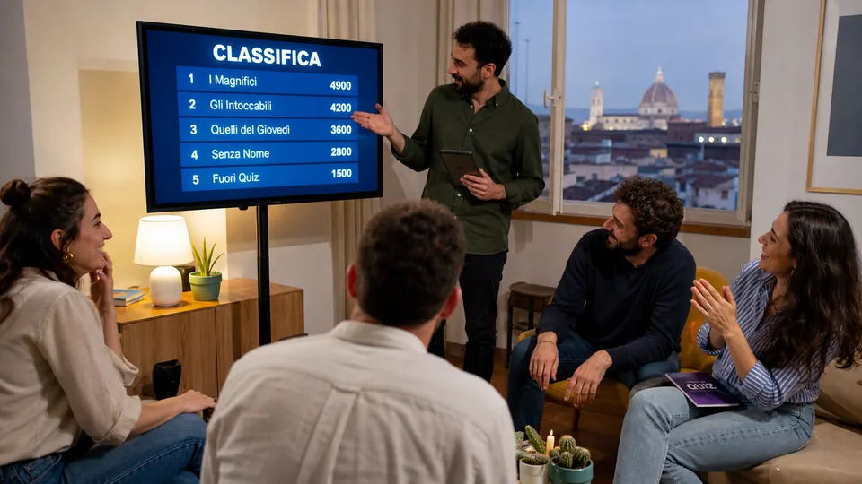 Classifica finale del quiz tra amici