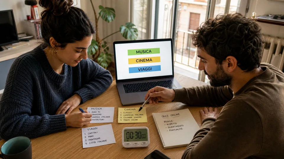 Preparazione delle manche del quiz