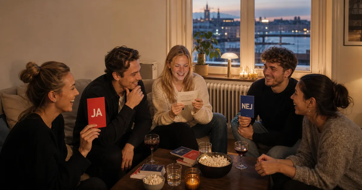 Vänner väljer mellan två svar