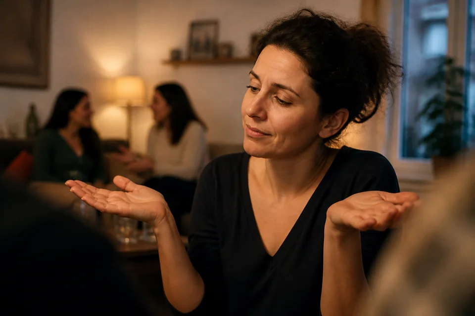 Joueuse hésitant devant un dilemme impossible