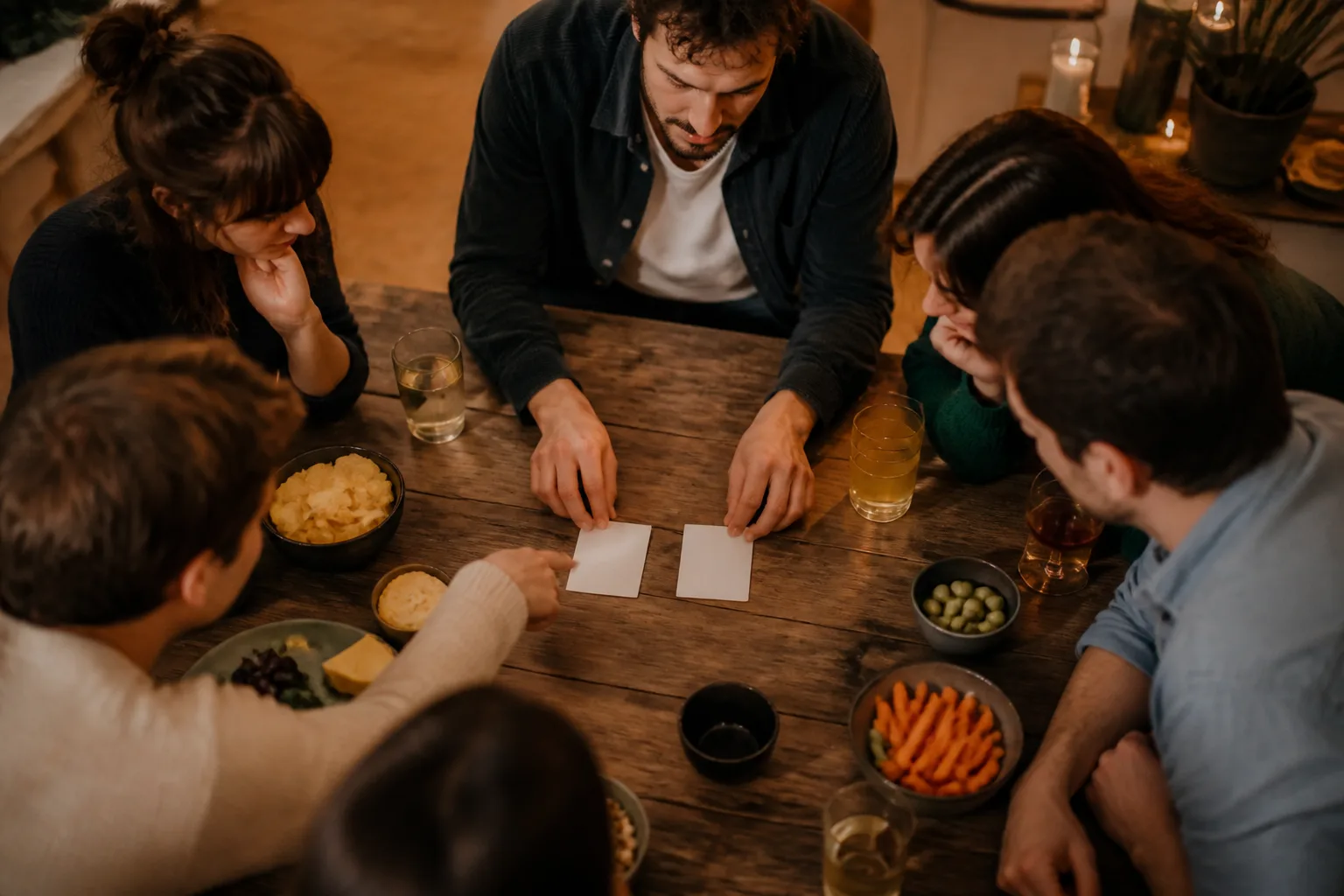 Groupe d’amis vote simultanément pendant une partie