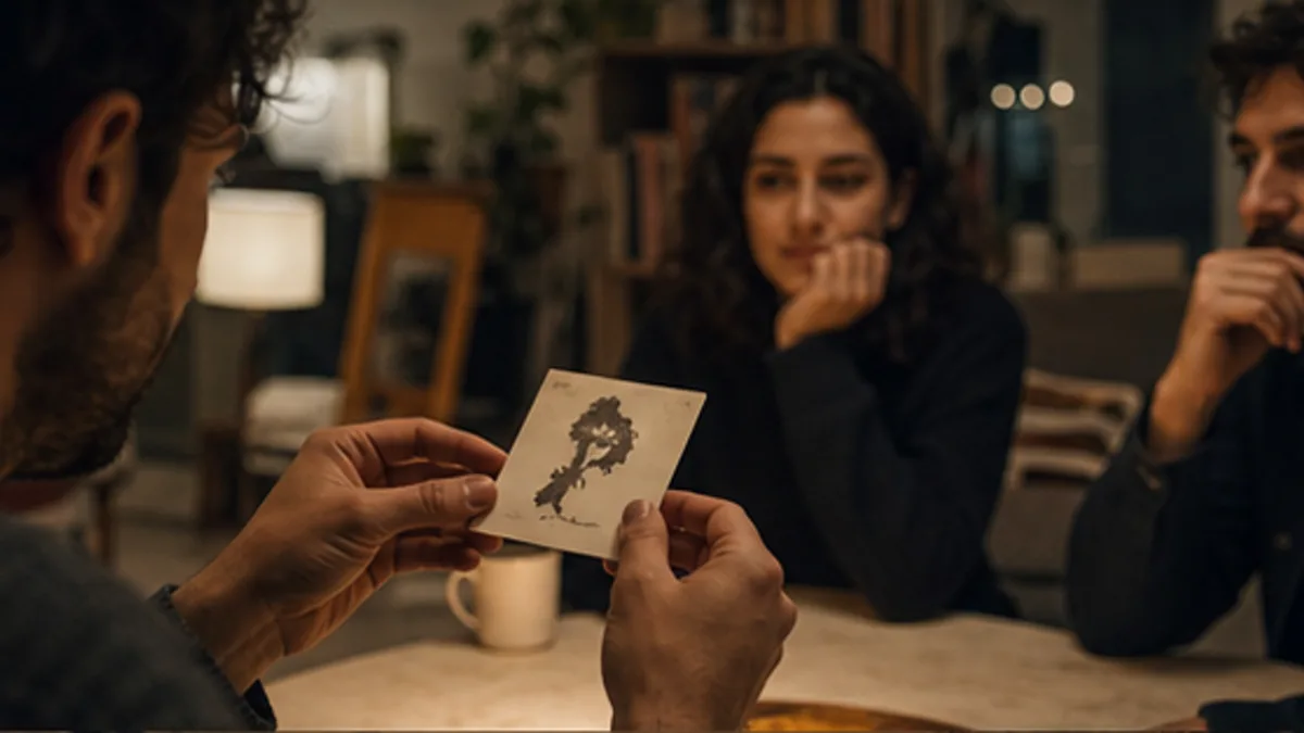 Anlatıcının gizem kartını okuması