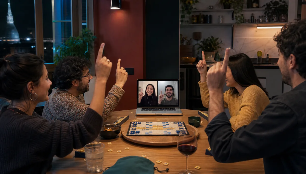 Partita all’impostore con amici in videochiamata