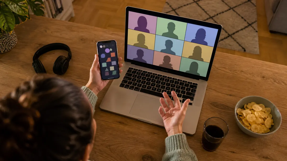 Móvil y portátil preparados para crear una sala de juego online