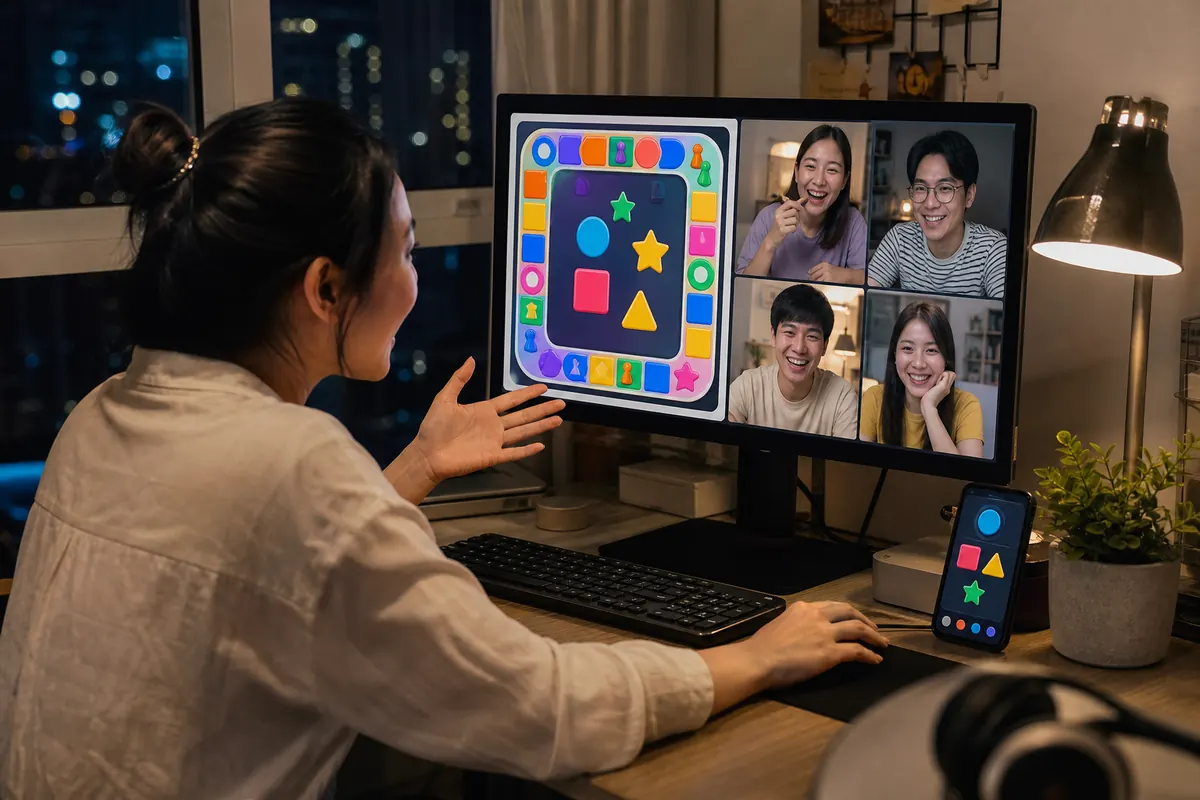 โฮสต์แชร์ห้องเกมผ่านวิดีโอคอล