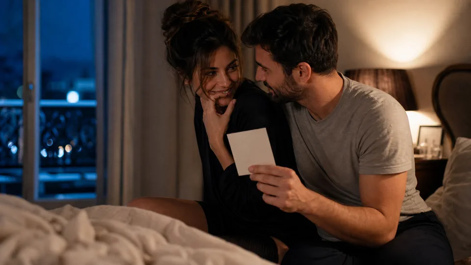 Un couple partage un moment intime