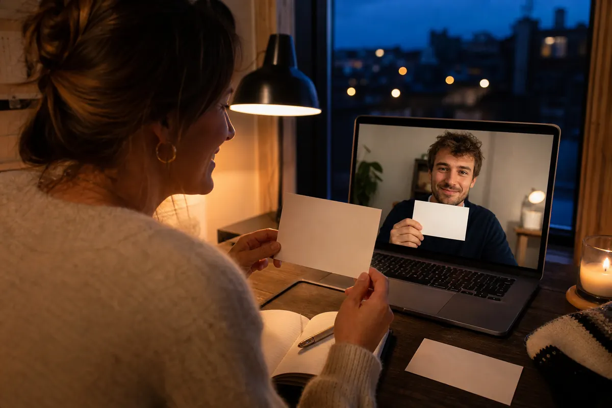 Quiz hot joué en appel vidéo