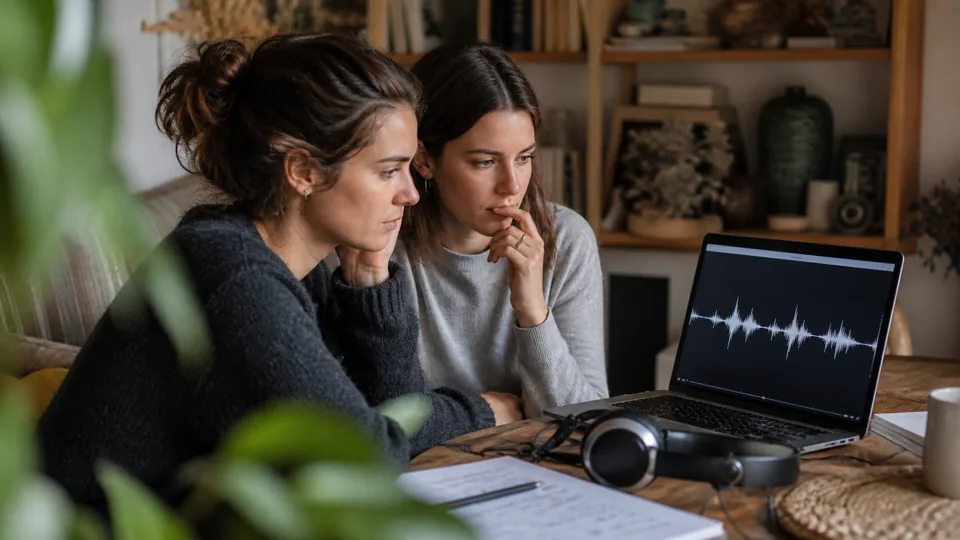 Joueuses concentrées pendant une manche musicale difficile