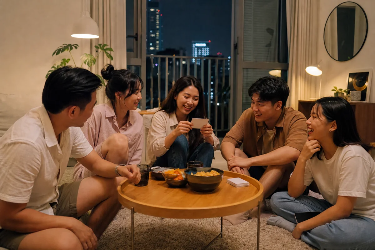 Nhóm bạn Việt Nam bắt đầu trò chơi phá băng
