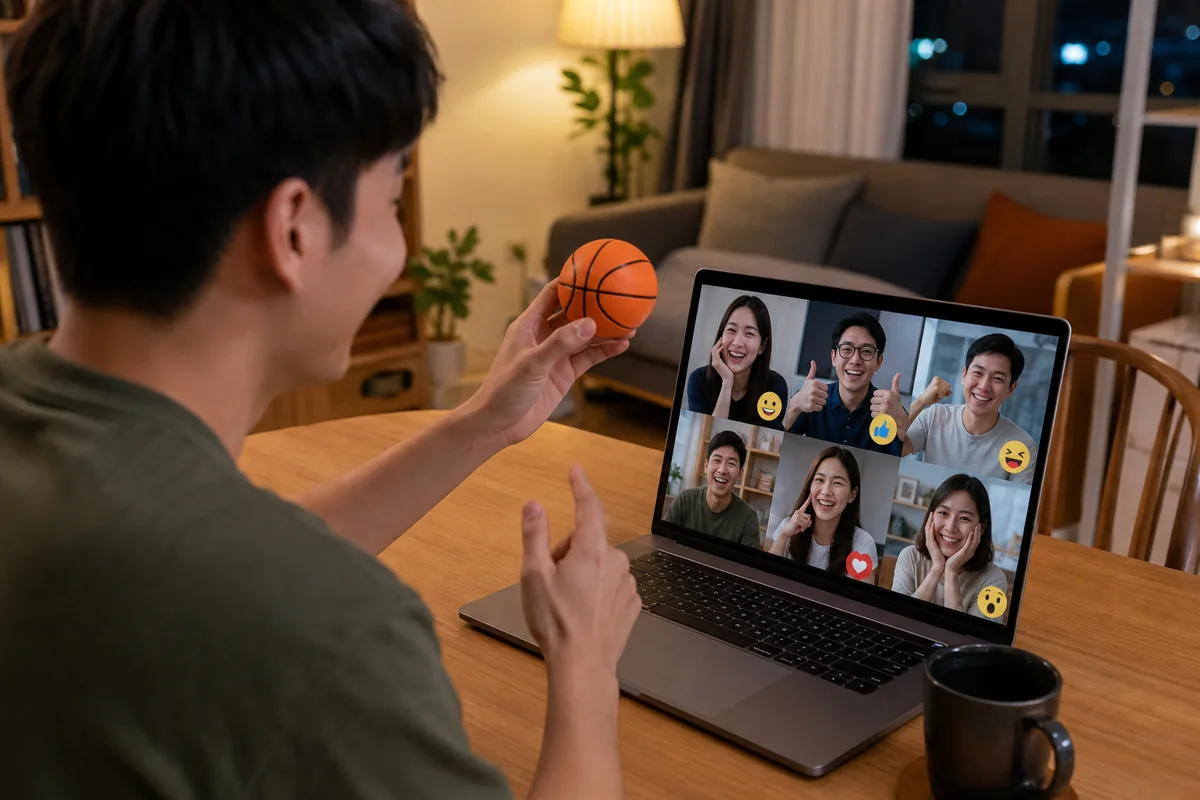 Nhóm bạn Việt Nam chơi trò phá băng online trên laptop