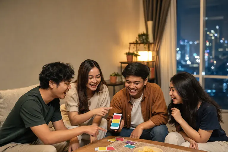 Teman-teman Indonesia bermain Jujur atau Tantangan
