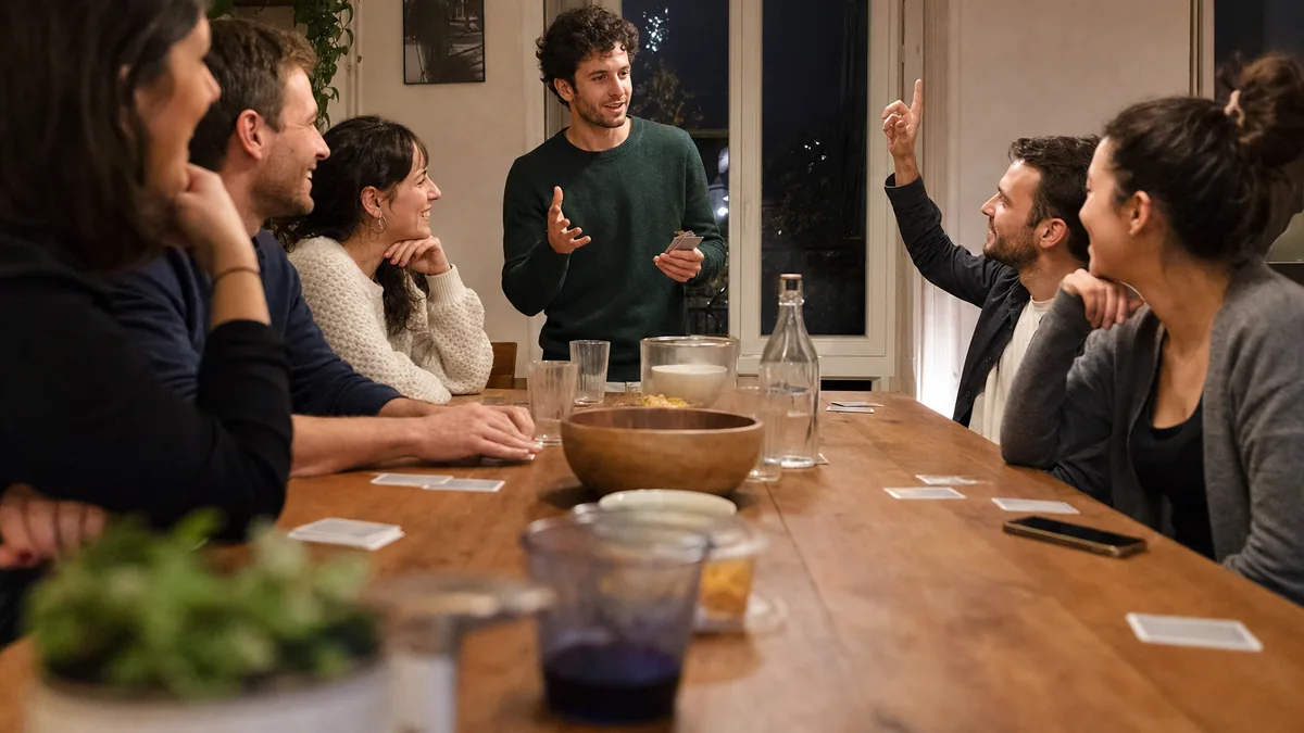 Groupe écoute les conseils de l’animateur