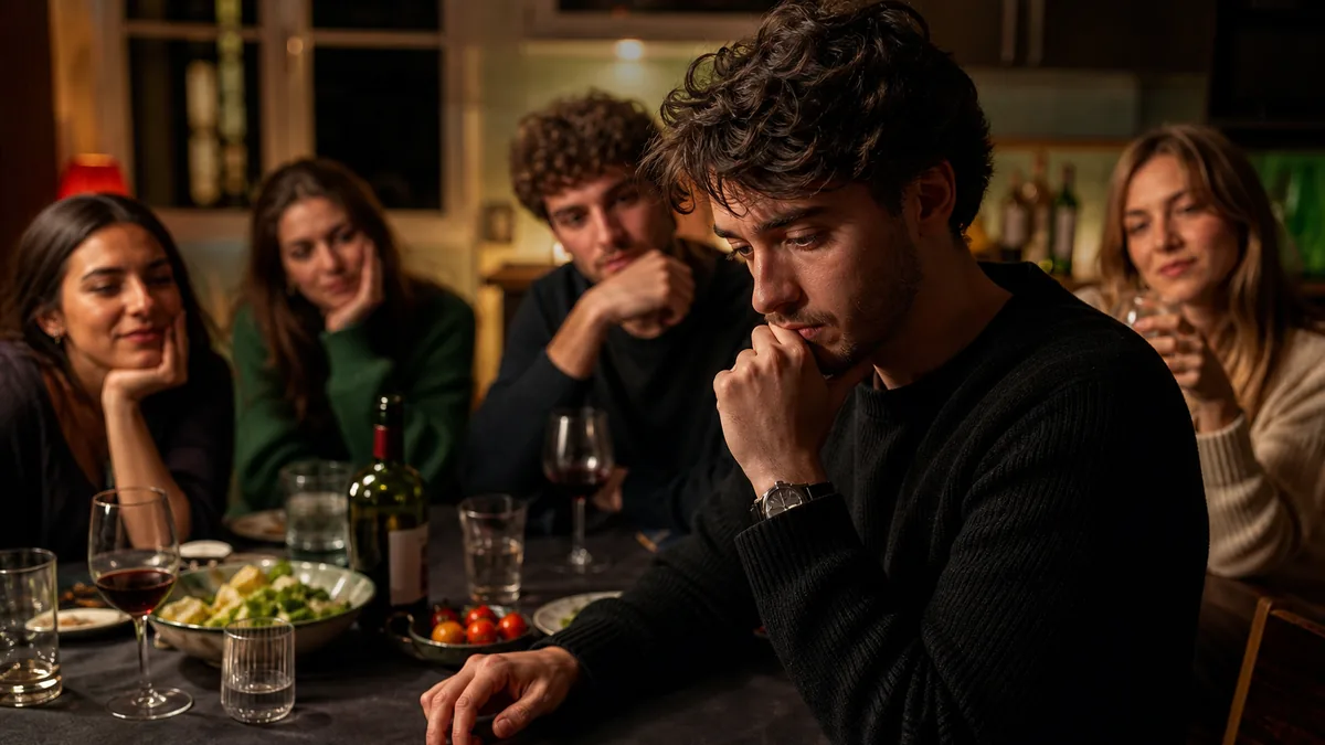 Joueur hésitant devant deux choix impossibles