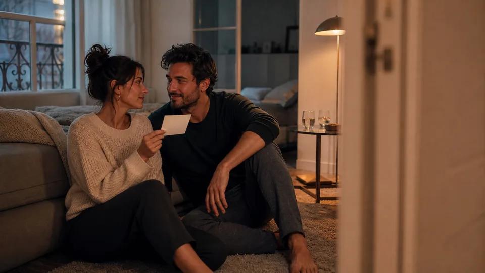 Couple adulte échangeant des questions Tu préfères version hot