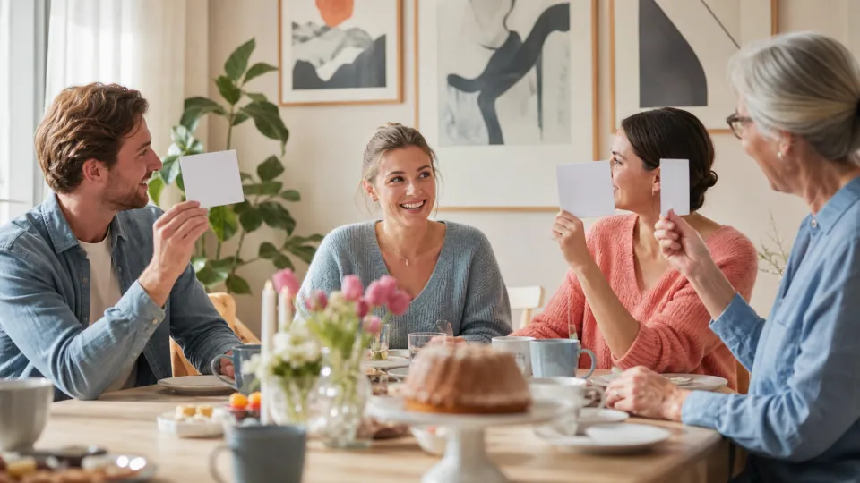 Familj och partner jämför svar