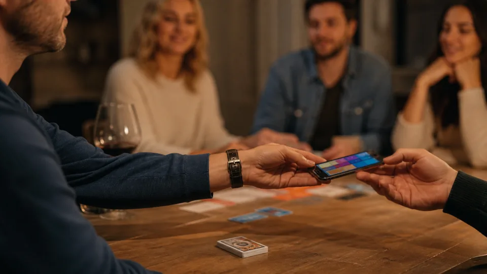 Téléphone qui distribue les rôles d’un jeu mot secret