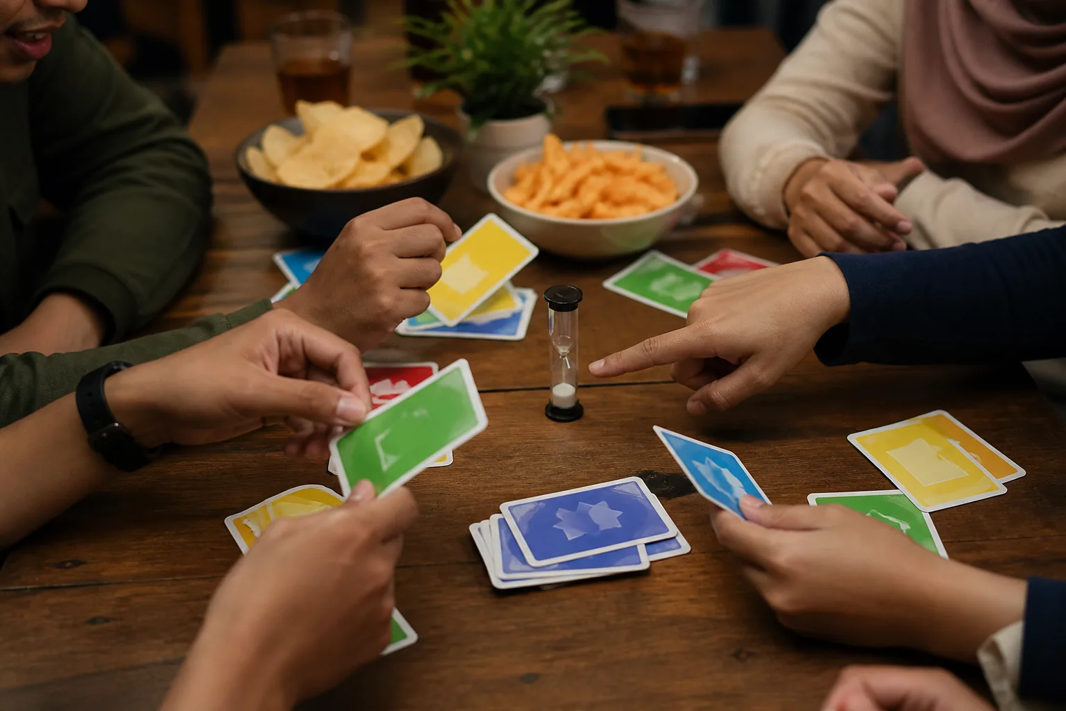 Kartu kata bertema makanan dan kegiatan