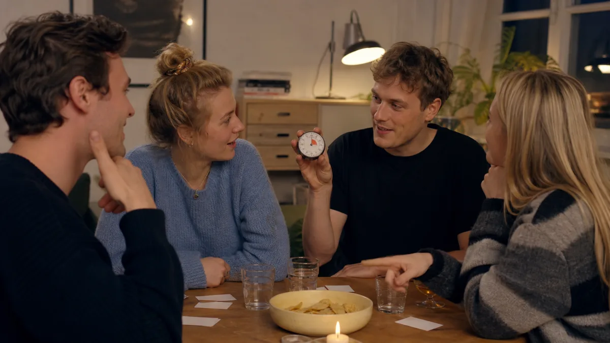 Venner tænker over quiz