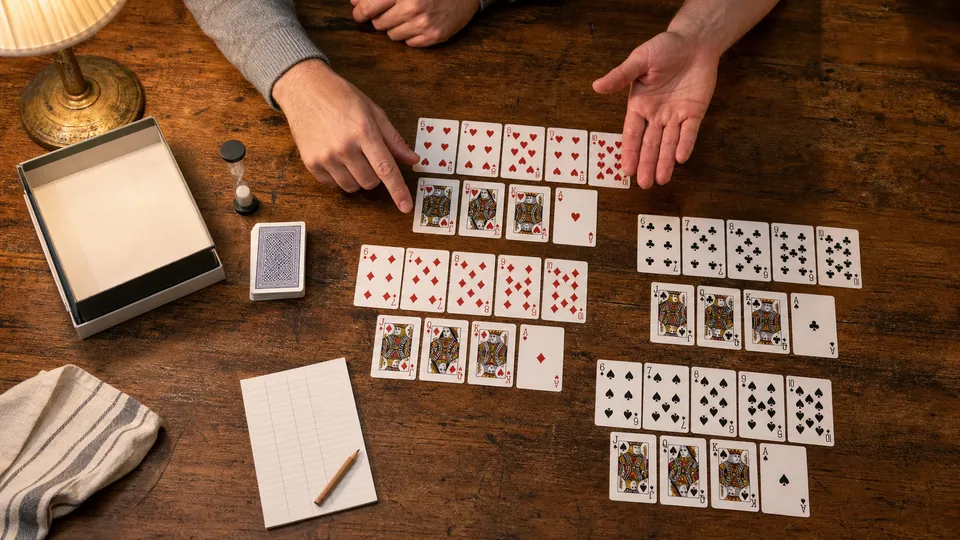 Adultos eligiendo un juego familiar