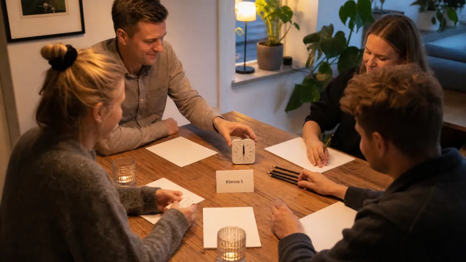 Ystävät aloittavat tietovisakierroksen