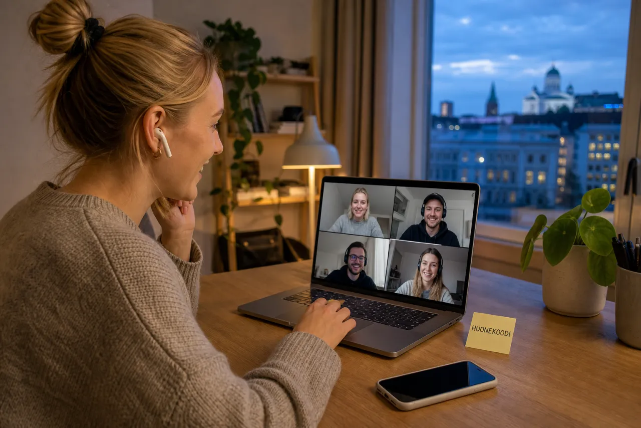 Pelaaja liittyy impostor-kierrokseen kannettavalta