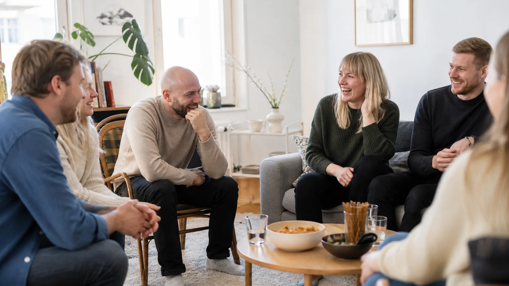 Ystävät pohtivat henkilökohtaista kysymystä