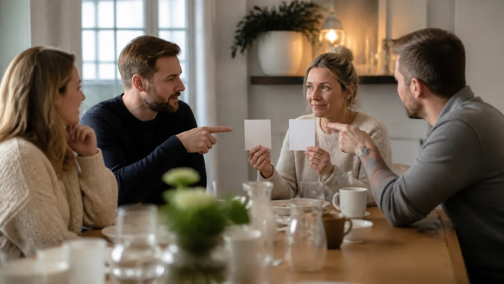 Ystävät pohtivat vaikeaa valintaa