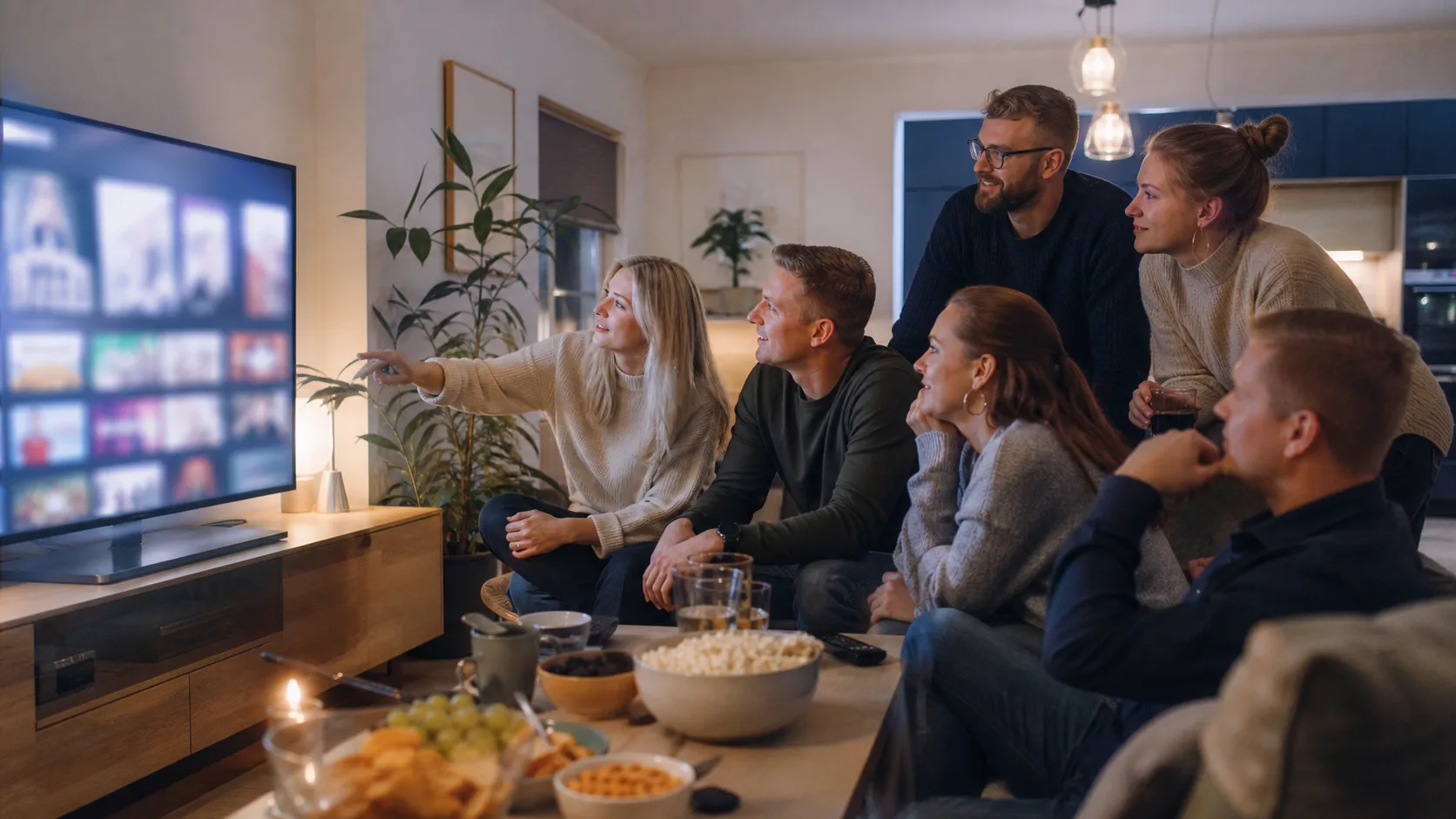 Ystävät valitsevat peliä yhdessä