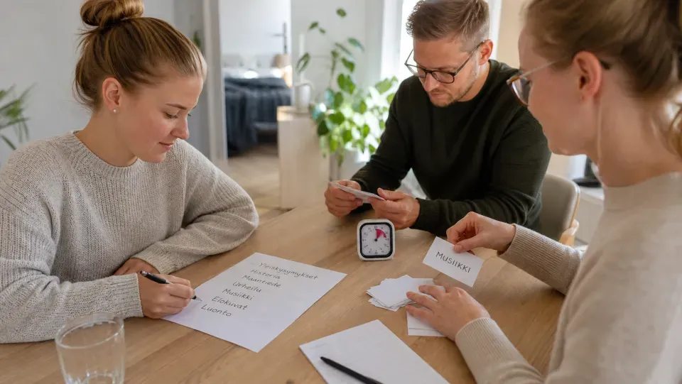 Ystävät suunnittelevat tietovisaa