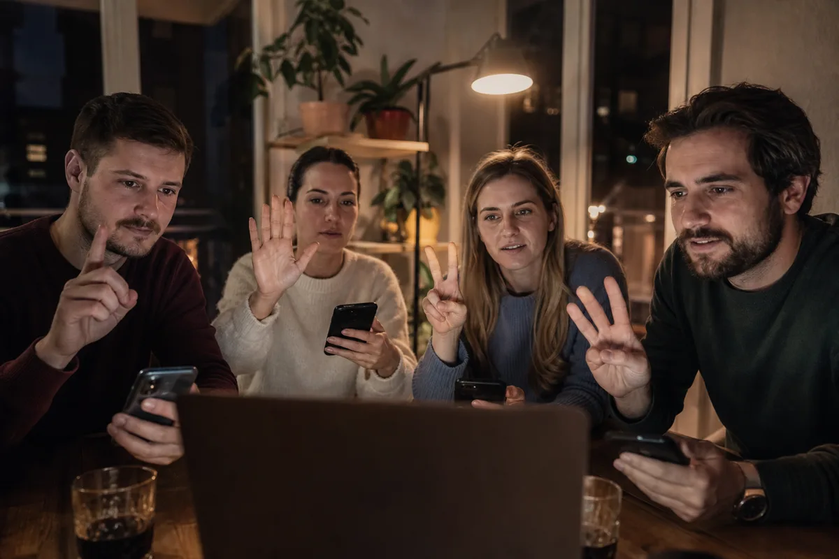 Prijatelji istodobno glasaju tijekom online igre