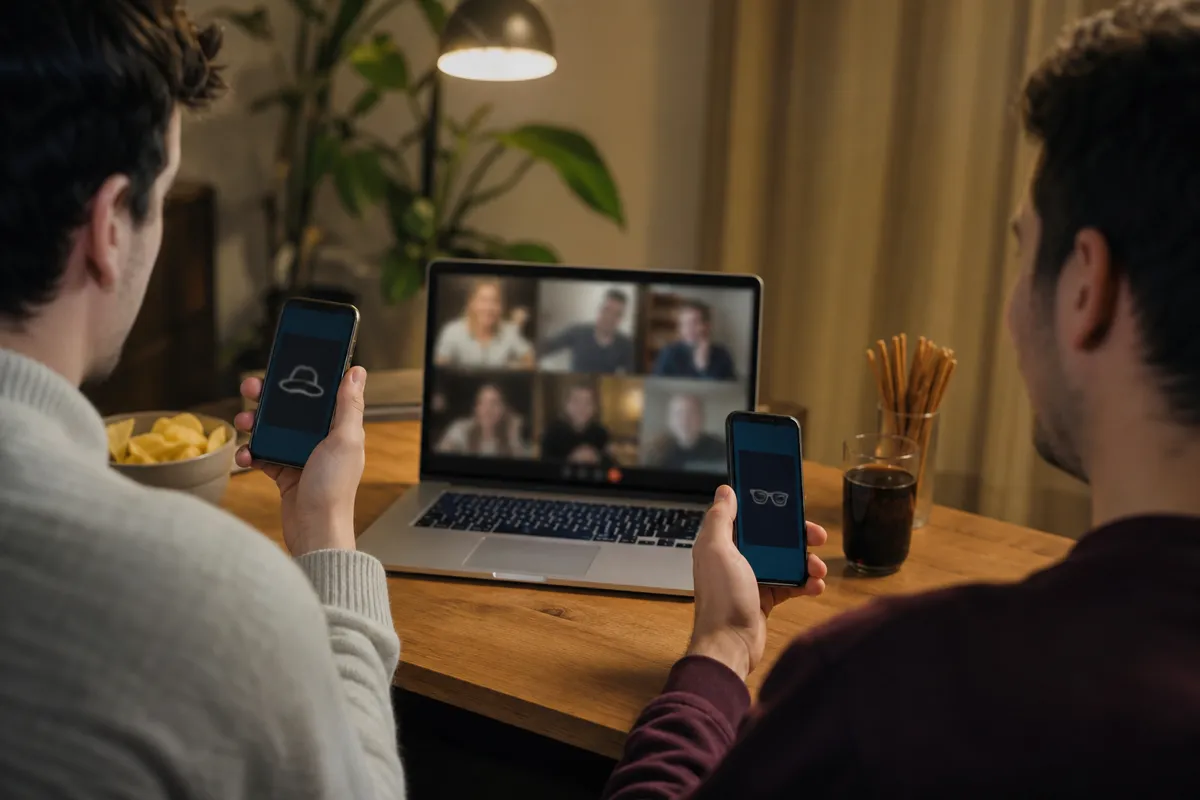 Prijatelji igraju Spyfall preko video-poziva