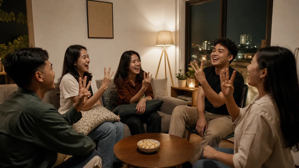 Teman-teman Indonesia memainkan Never Have I Ever