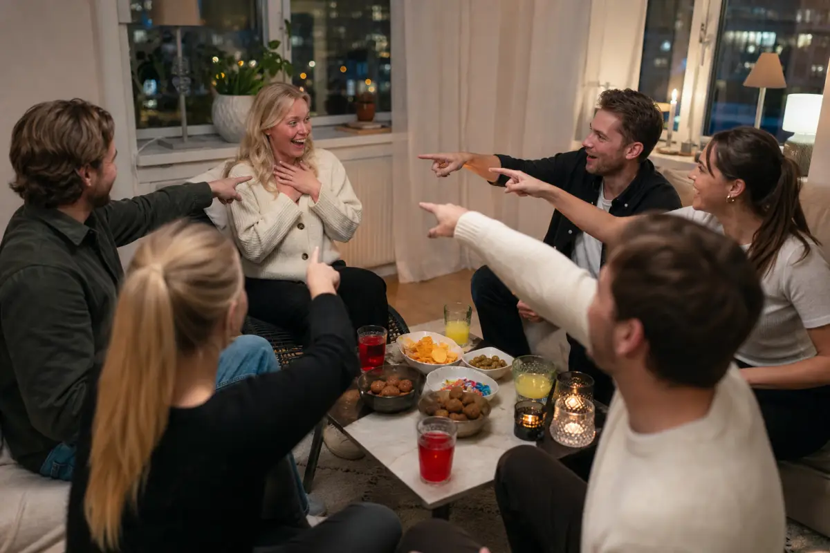 Grupp vid ett spel
