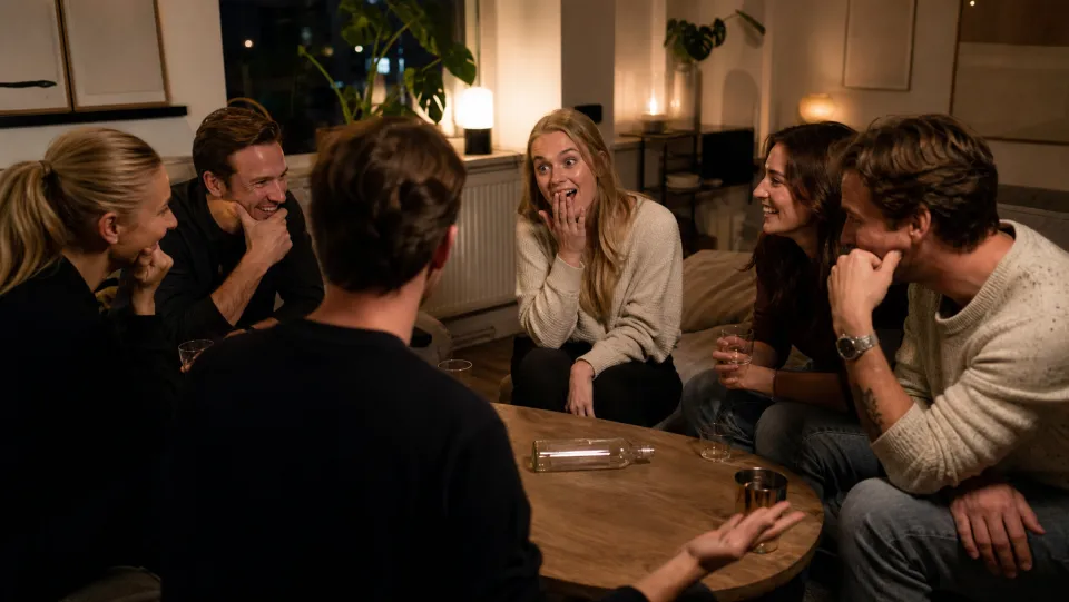 Vän får en flirtig fråga